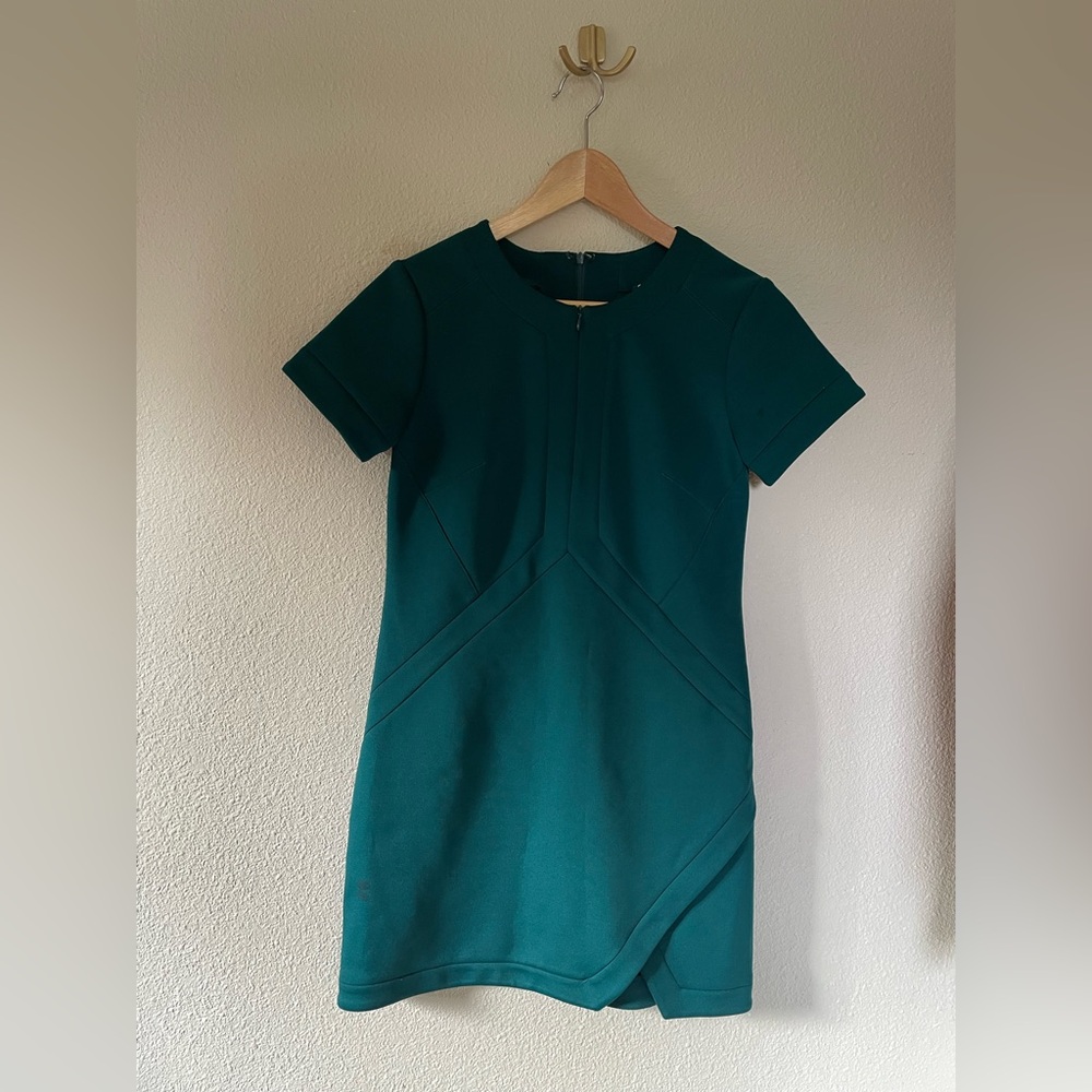 Teal mini dress